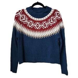 Arpeggio Knitwear Fair Isle Pullover Sweater Womens Size Small NEW
